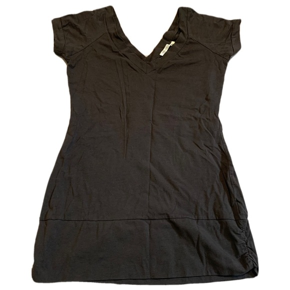 Smart Set V-Neck T-Shirt Dress - Dark Brown Large - Picture 1 of 6